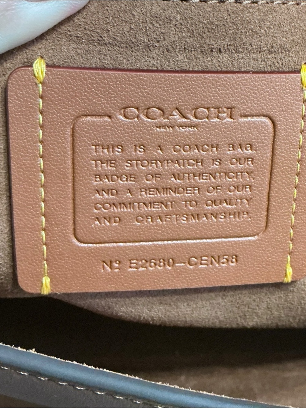 Coach Chelsea 30 Loved Leather Shoulder Bag Brown Pushlock NWT CEN58 - Picture 13 of 16